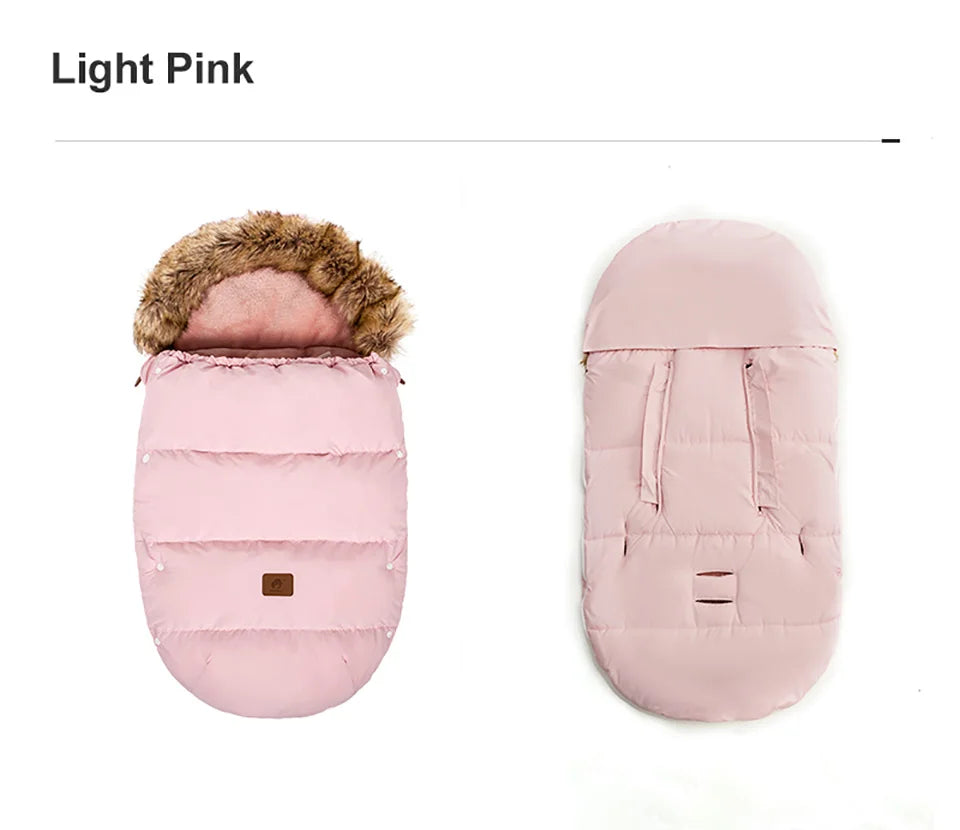 Baby Stroller Footmuff with Removable Collar