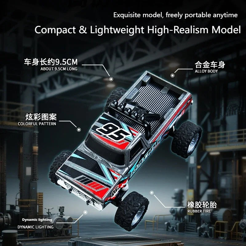 1/64 Scale Mini Alloy Remote Control Car – Portable RC Toy with Up to 60 Minutes Runtime – Fun Electronic Gift for Children