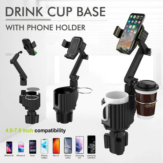 Universal 360 Degree Car Cup Holder Phone Mount