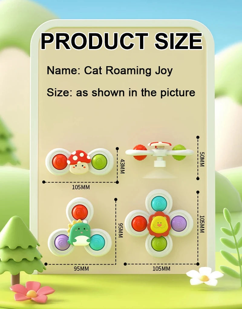Suction Cup Spinner Cat Toy