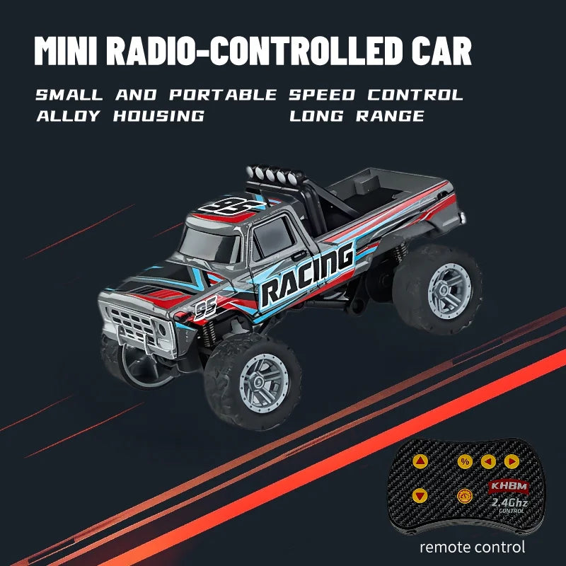 1/64 Scale Mini Alloy Remote Control Car – Portable RC Toy with Up to 60 Minutes Runtime – Fun Electronic Gift for Children