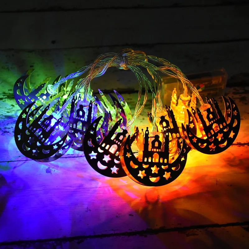 Ramadan & Eid LED Lantern String Lights – Decorative Hanging Lights for Home, Party & Festival Decor