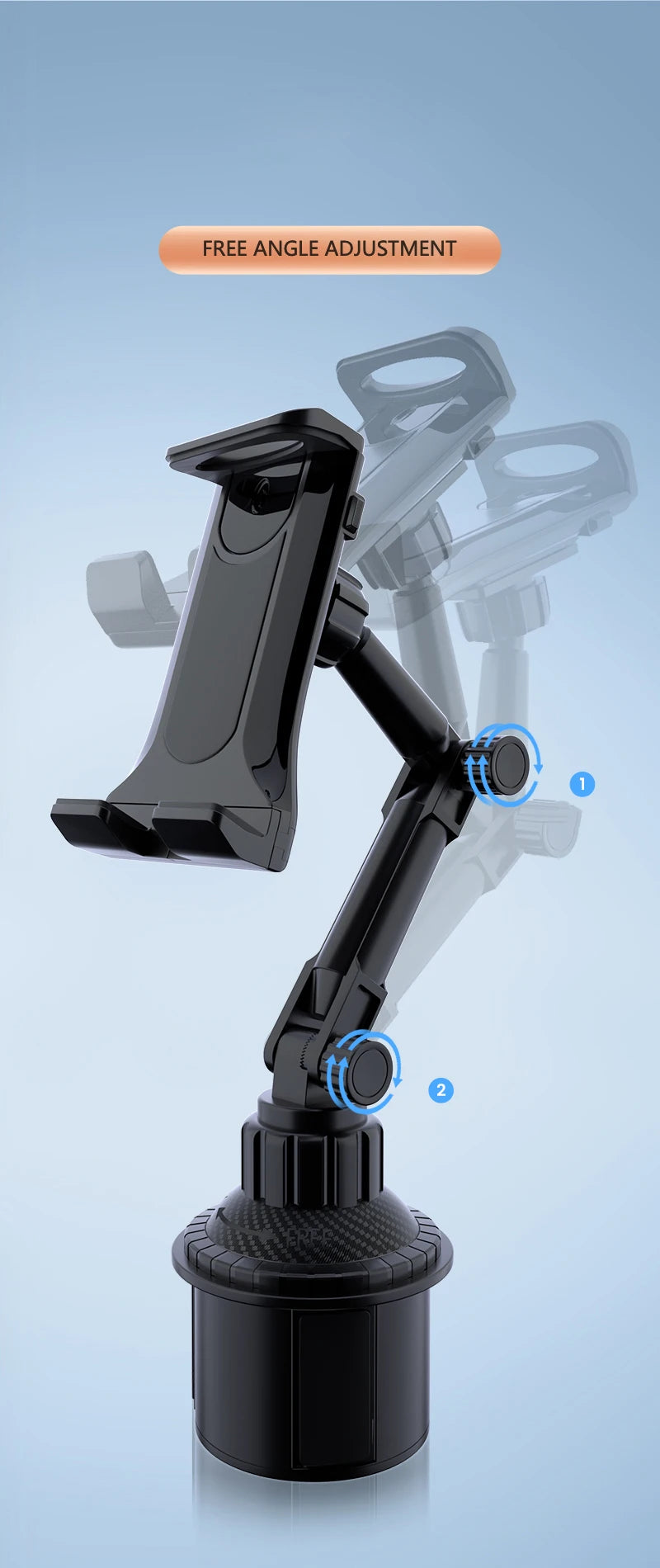 Car Cup Holder Phone and Tablet Mount
