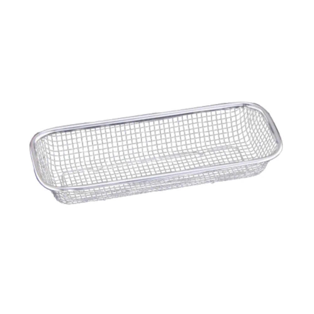 Stainless Steel Square Mesh Drain Basket Drain Basket 3 Size Vegetable Washing Basin Hollow Out Space-saving