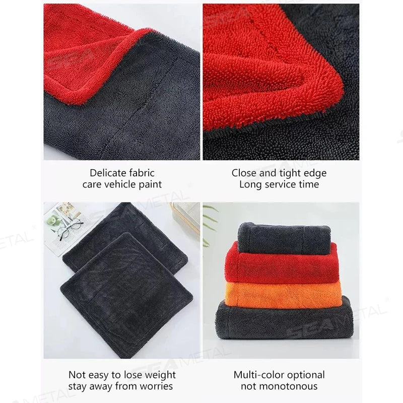 Heavy-Duty Microfiber Car Drying Towel 1200 GSM