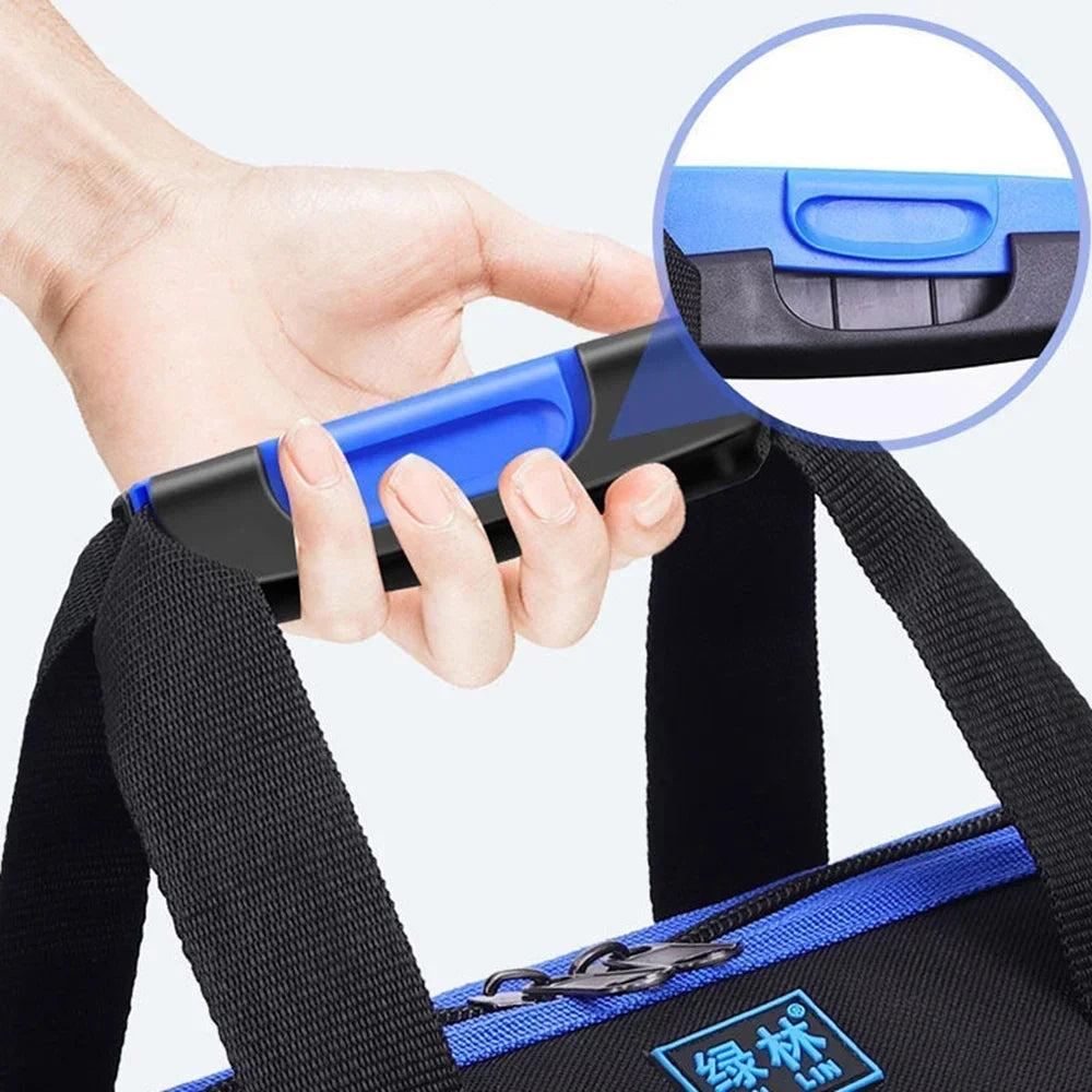 Large Oxford Cloth Tool Bag, Thickened Heavy-Duty Multi-Functional Tool Organizer for Electricians, Carpenters & Repairs