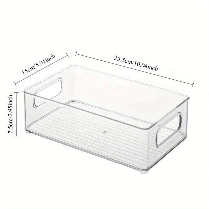 Stackable Clear Plastic Storage Bin – Multi-Purpose See-Through Organizer for Home and Office