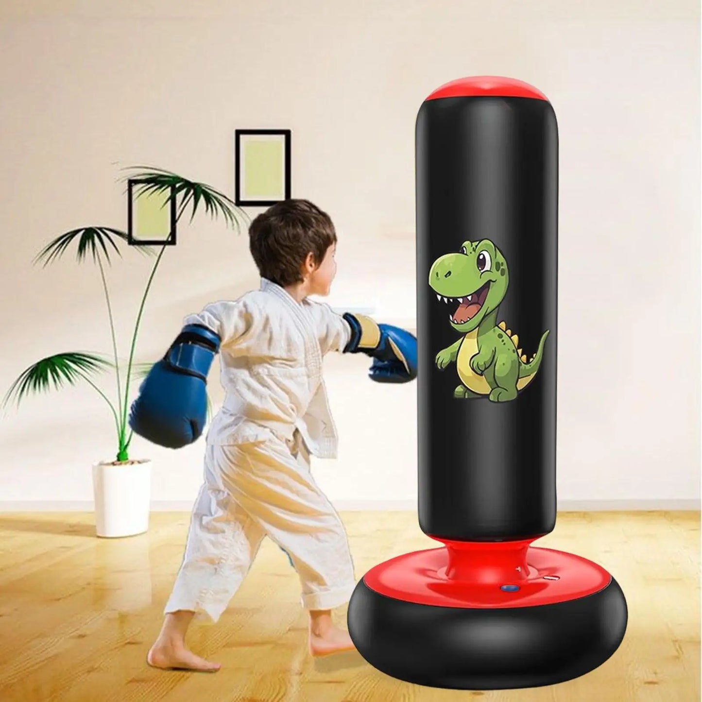 Kids Punching Bag Inflatable Training Fitness Equipment Kids Boxing Bag For Practice Karate For Teenager Boys Girls Karate ﻿