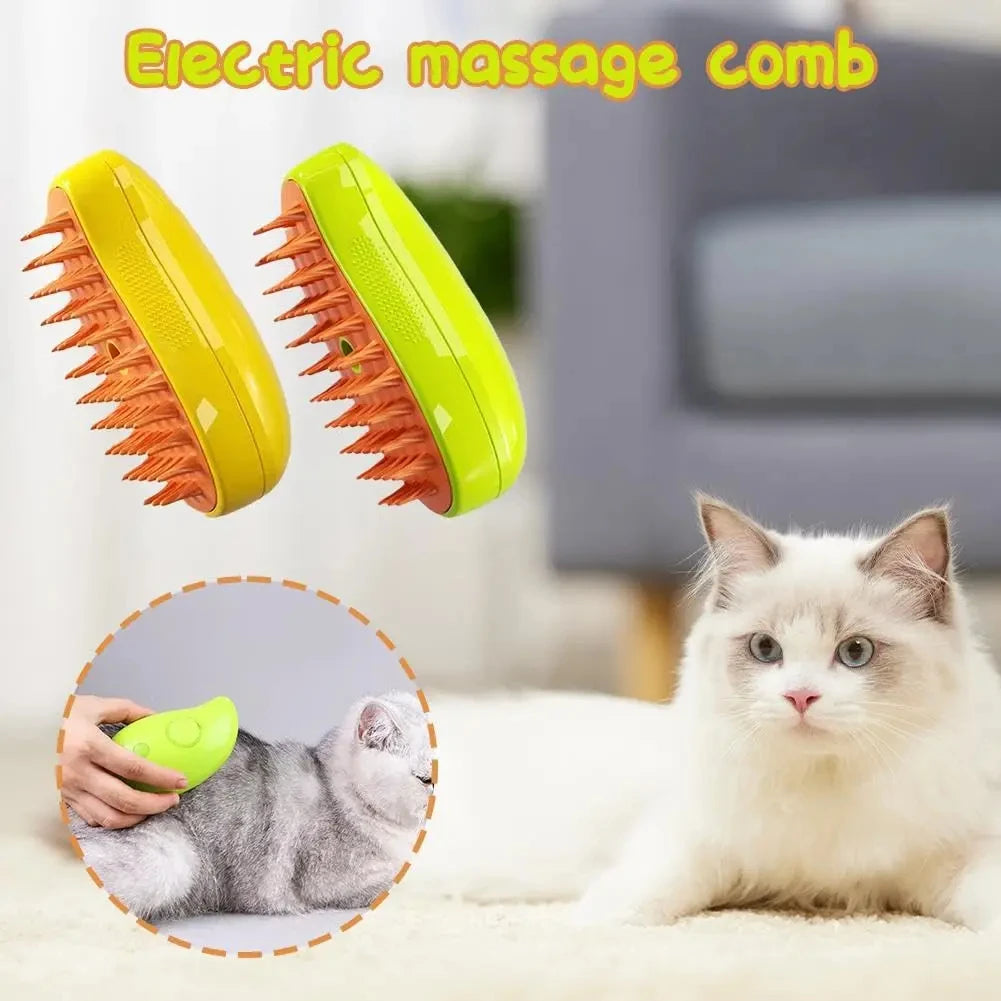 3-in-1 Pet Grooming Brush for Cats and Dogs – Spray Grooming & Massage Comb