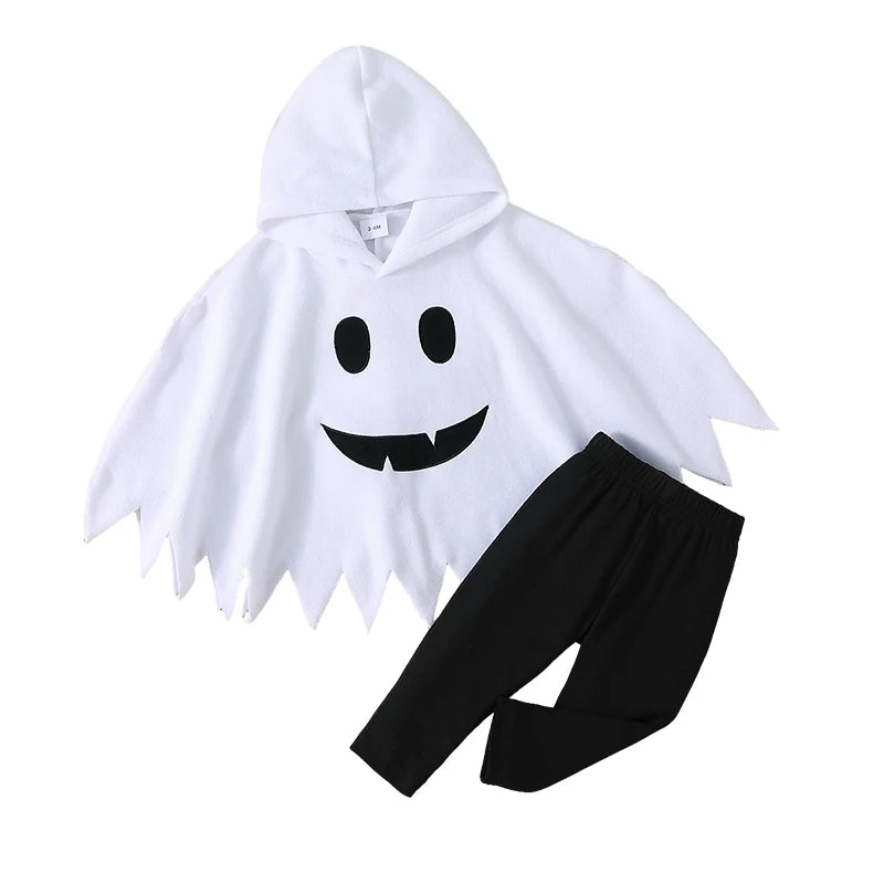 Halloween Ghost Hooded Costume Cape