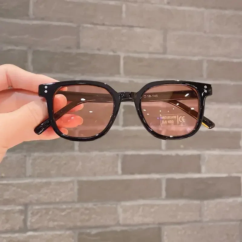 Kids Vintage Square Sunglasses – UV400 Protection | Cute Outdoor Fashion Shades for Girls & Boys