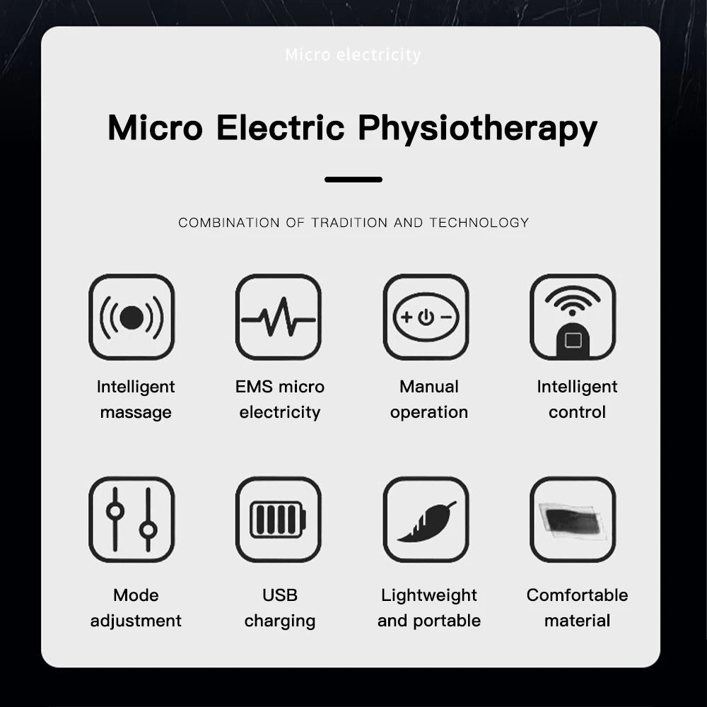 Electric Foot Massager Pad – EMS Pulse Muscle Stimulation Device for Pain Relief and Relaxation