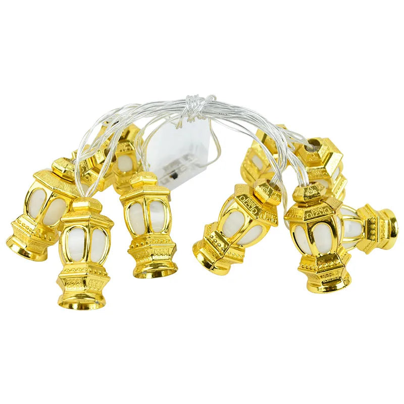 Ramadan & Eid LED Lantern String Lights – Decorative Hanging Lights for Home, Party & Festival Decor