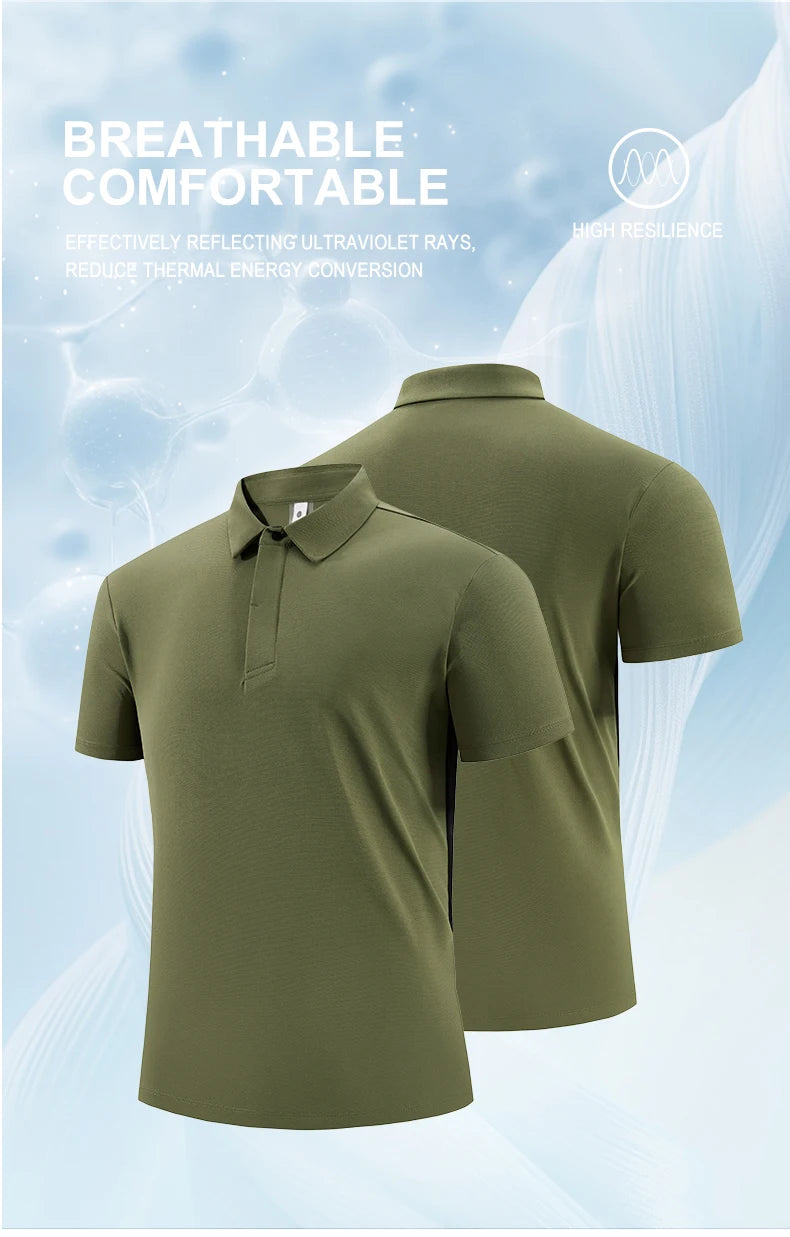 Men’s Premium Polo Shirt – Short Sleeve Business Casual Golf & Outdoor Wear