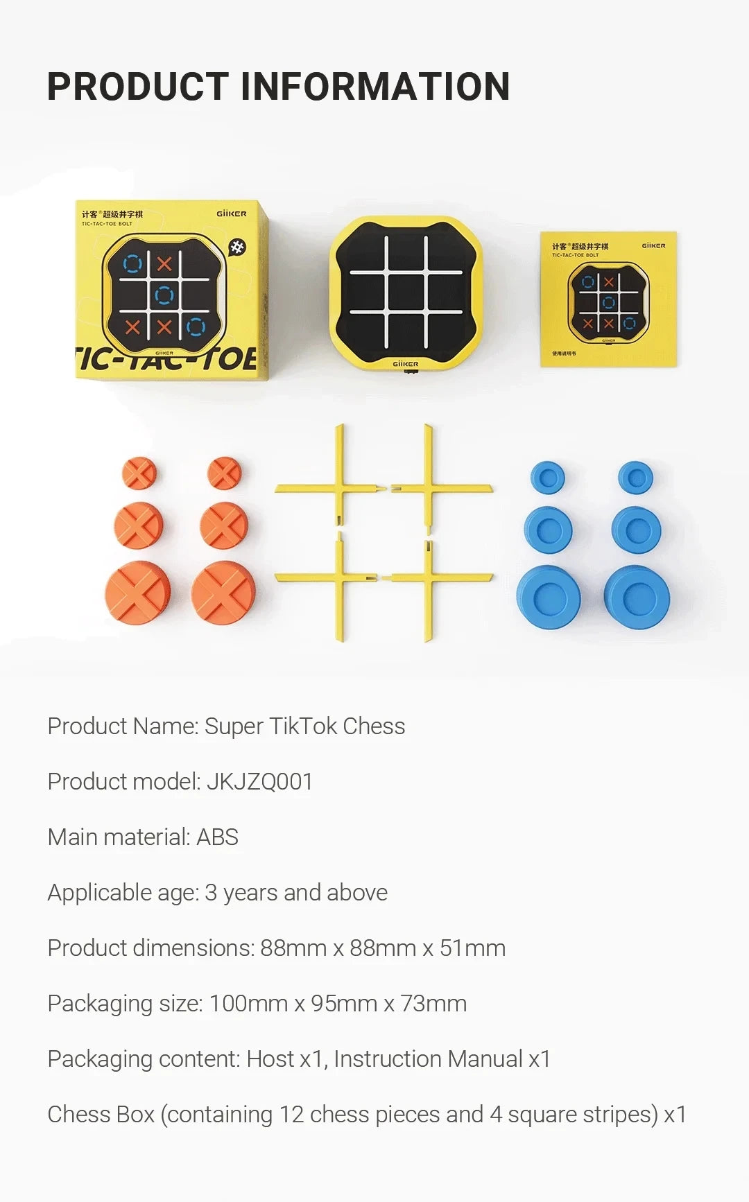 Tic-Tac-Toe Bolt Game – Compact & Portable Strategy Board Game for Kids and Family Fun
