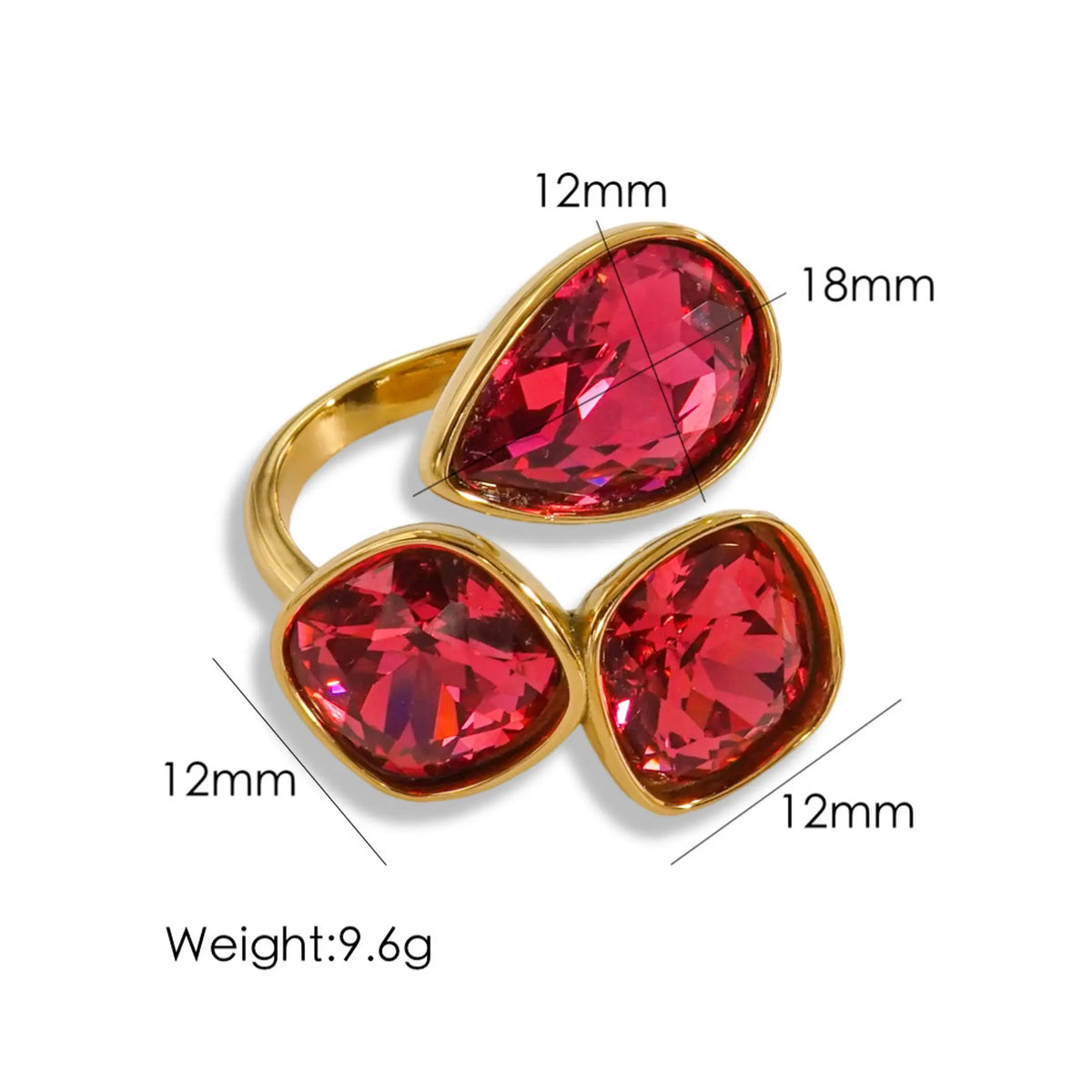 14K Gold-Plated Adjustable Ring