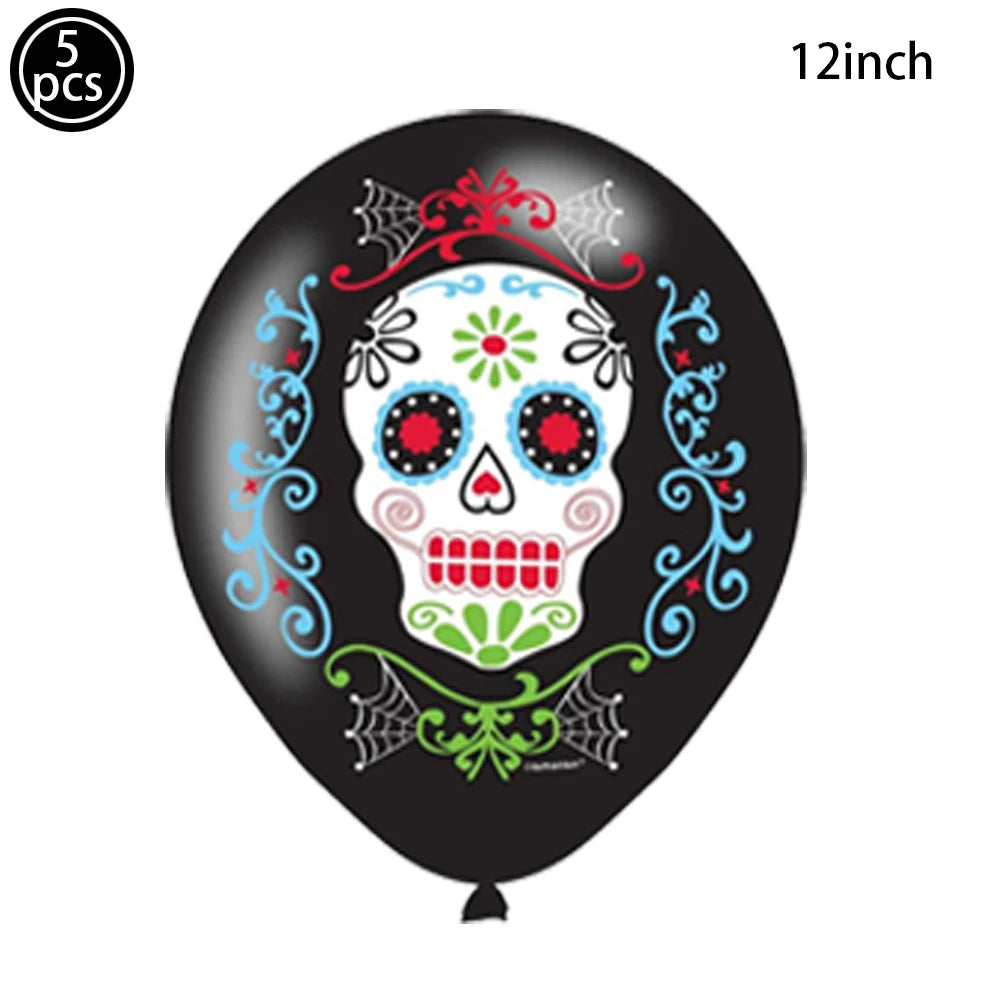 Halloween 12-Inch Latex Balloons for Spooky Party Decorations
