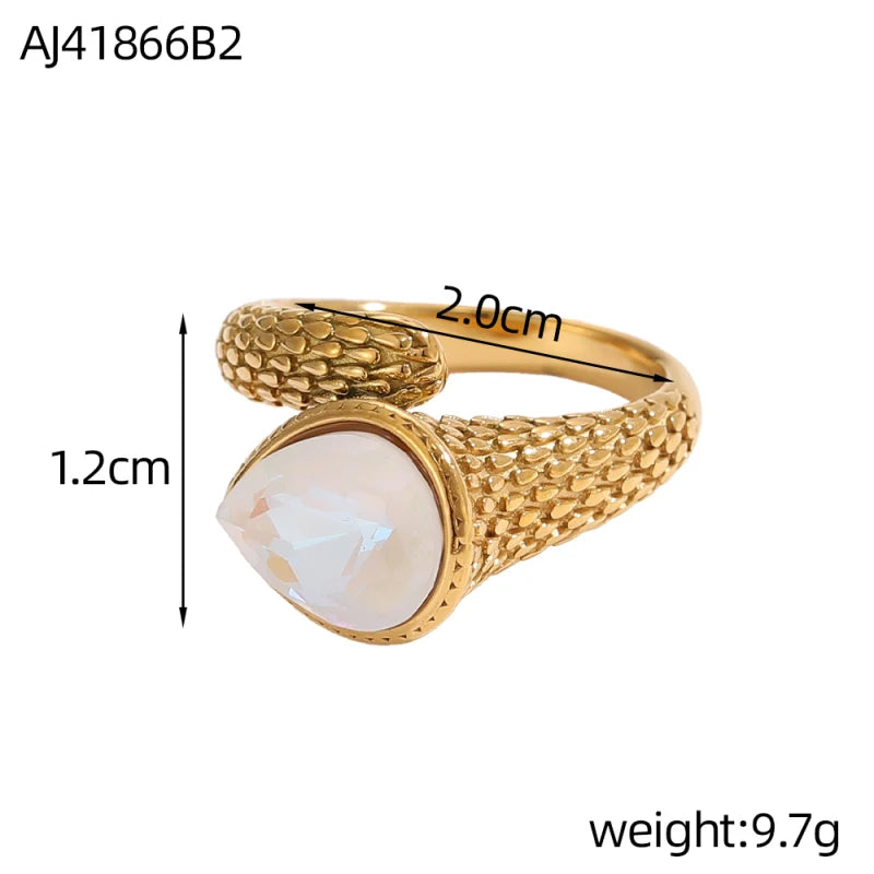 14K Gold-Plated Adjustable Ring