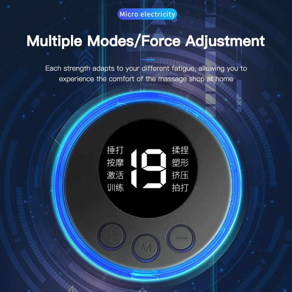Electric Foot Massager Pad – EMS Pulse Muscle Stimulation Device for Pain Relief and Relaxation