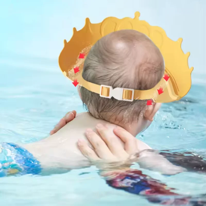 Baby Bath Cap – Infant Ear Protection, Adjustable Shampoo Shield, Hair Wash Hat for Kids & Toddlers