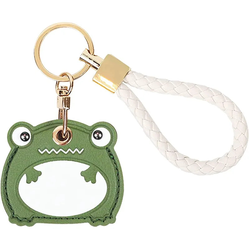 AirTag Leather Keychain Holder with Hand Strap, AirTag Hand Strap Case, Anti-Scratch Key Chain for AirTags, Accessories