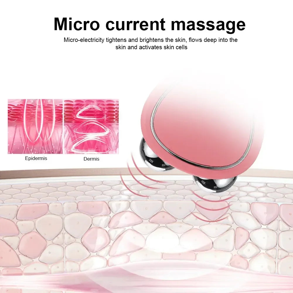 Mini Facial Massage Beauty Device – Portable USB Rechargeable | Anti-Wrinkle, Skin Tightening, Face Lifting & Firming Tool for Daily Skincare