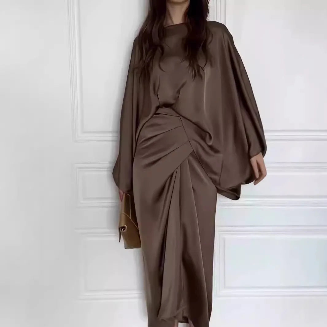 Elegant Women’s Lace-Up Long Dress – Formal, Banquet, and Party Gown