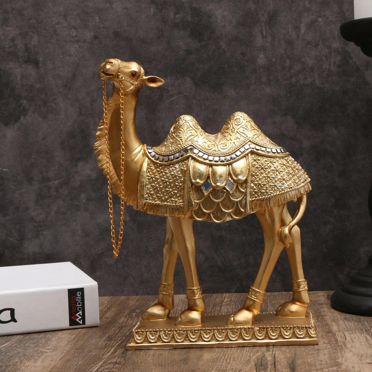 Classic Decorative Camel Statue – Elegant Indoor Home Décor Accent