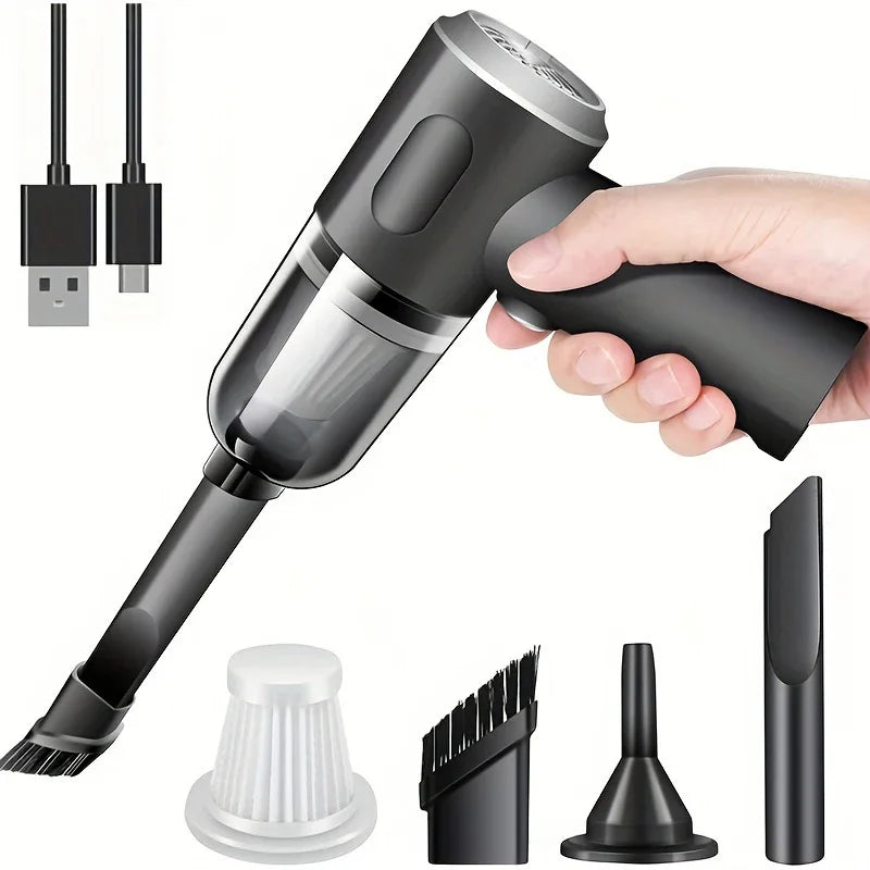 Cordless Handheld Car Vacuum Cleaner – Wet & Dry Portable Vacuum with Powerful Suction