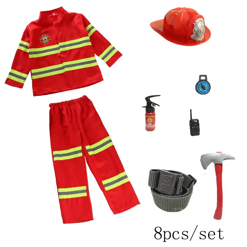 Kids' Firefighter Costume Set