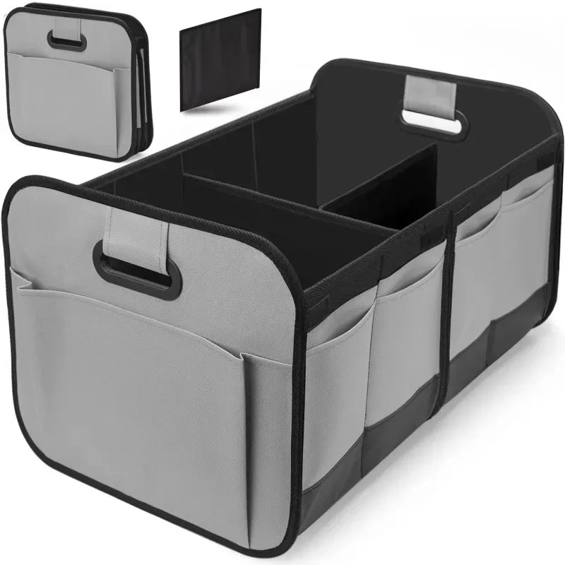 Car Trunk Storage Box, Foldable Oxford Cloth Organizer, Large Capacity