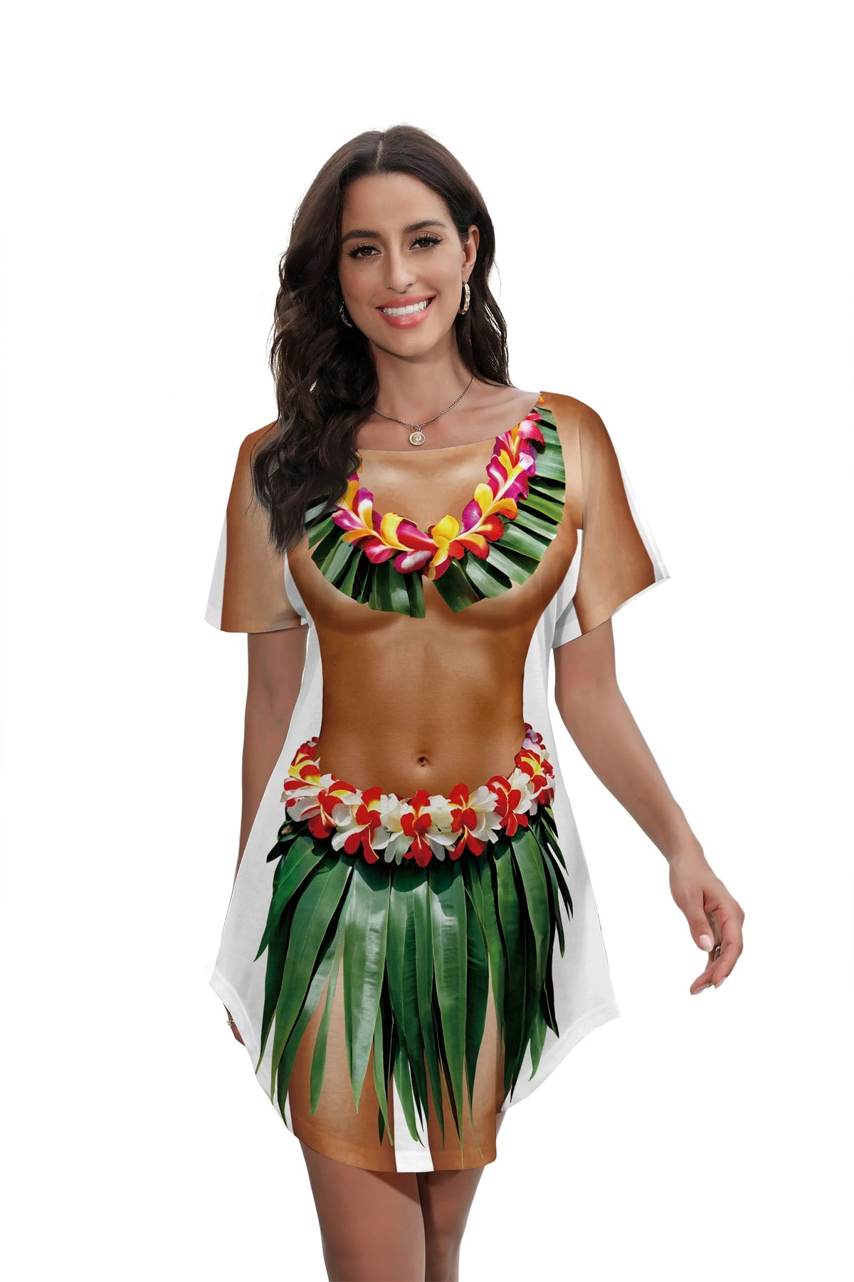 Tropical Hawaiian Cover-Up Dress for Women