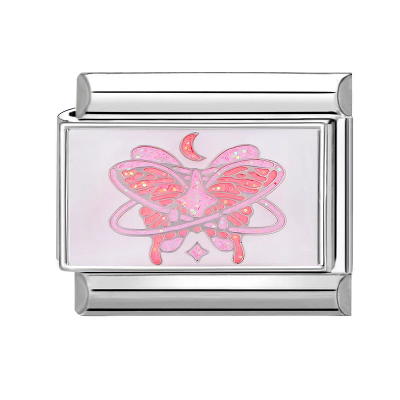 Italian Charm Links – Heart, Flower, Cat & Cherry Designs – Fits 9mm Stainless Steel Bracelets – DIY Jewelry Making Gift for Women