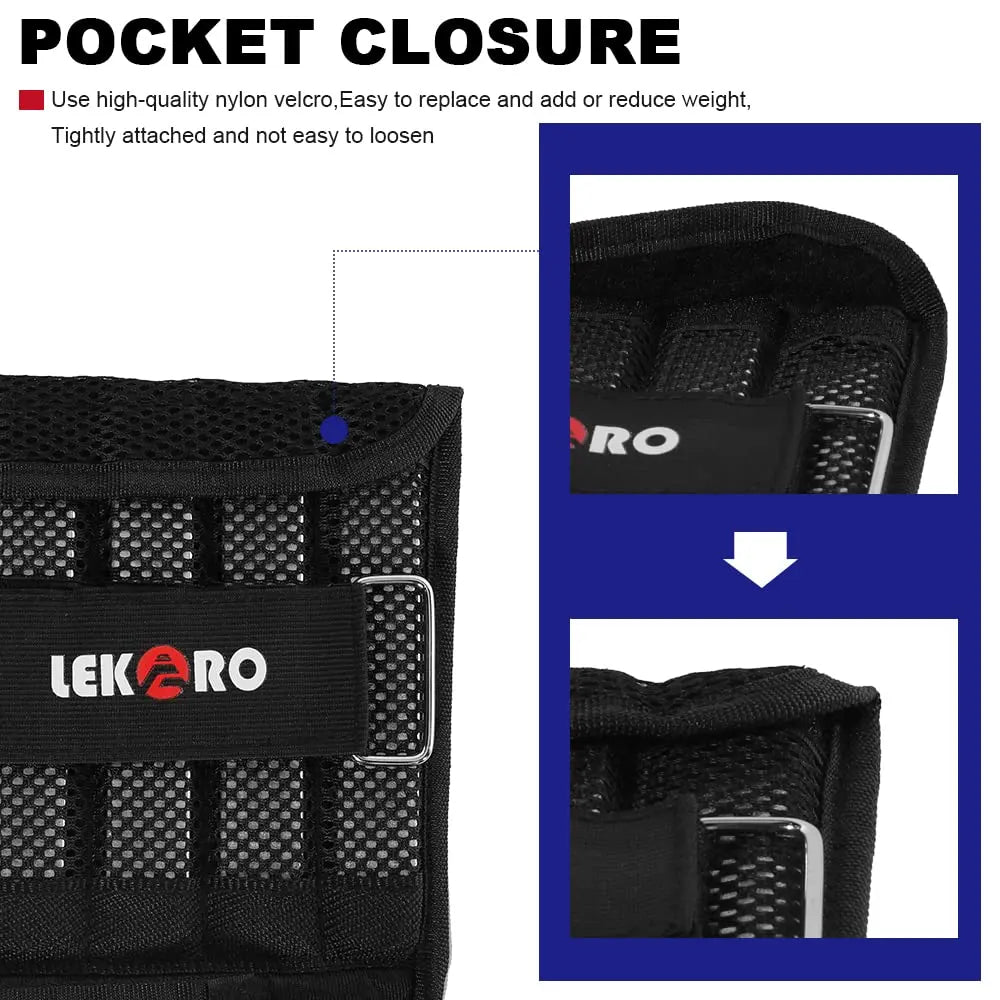 20kg Adjustable Weight Training Suit – Empty Bag Fitness Vest for Running, Strength, Hand & Foot Training