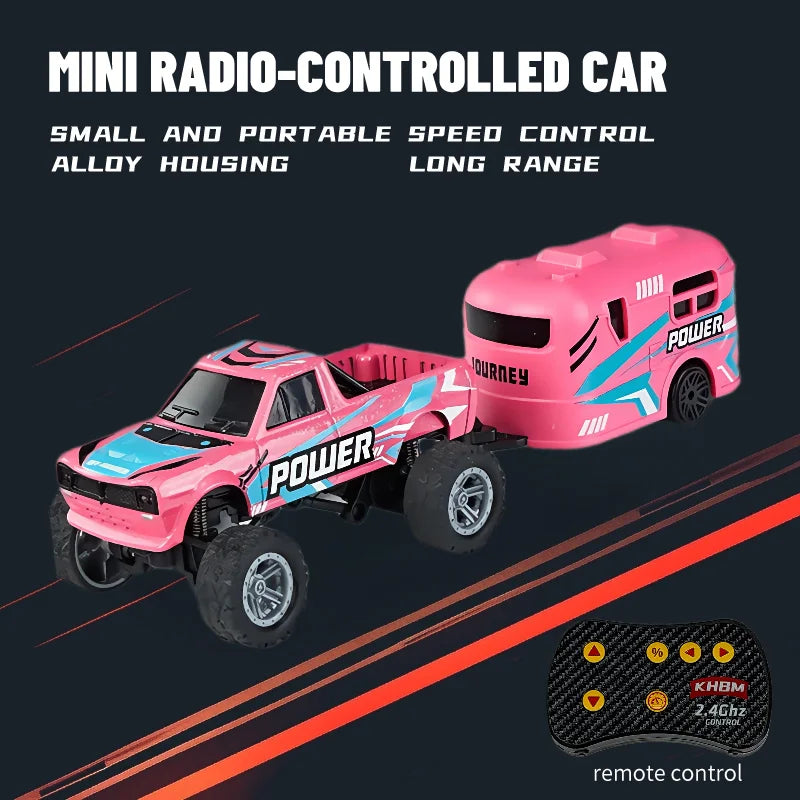 1/64 Scale Mini Alloy Remote Control Car – Portable RC Toy with Up to 60 Minutes Runtime – Fun Electronic Gift for Children