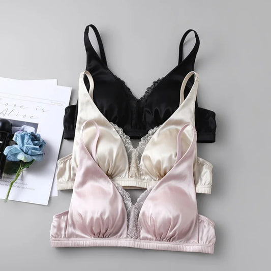 Real Silk Wireless Bralette & Underwear Set