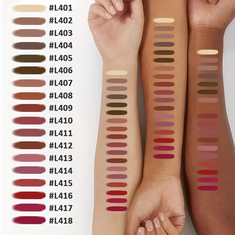 Velvet Matte Lip Liner Pencil Set (6-Piece), Long-Lasting, Smooth Lip Definition