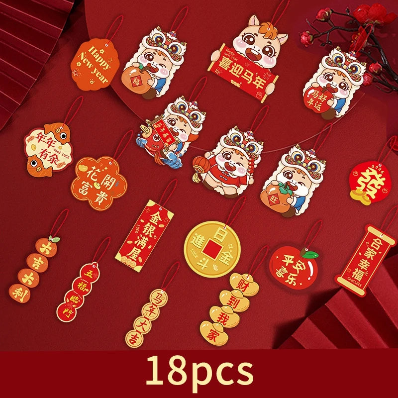 1 Pack Chinese New Year Hanging Decoration – Spring Festival Wall Ornament for Home & Party Decor