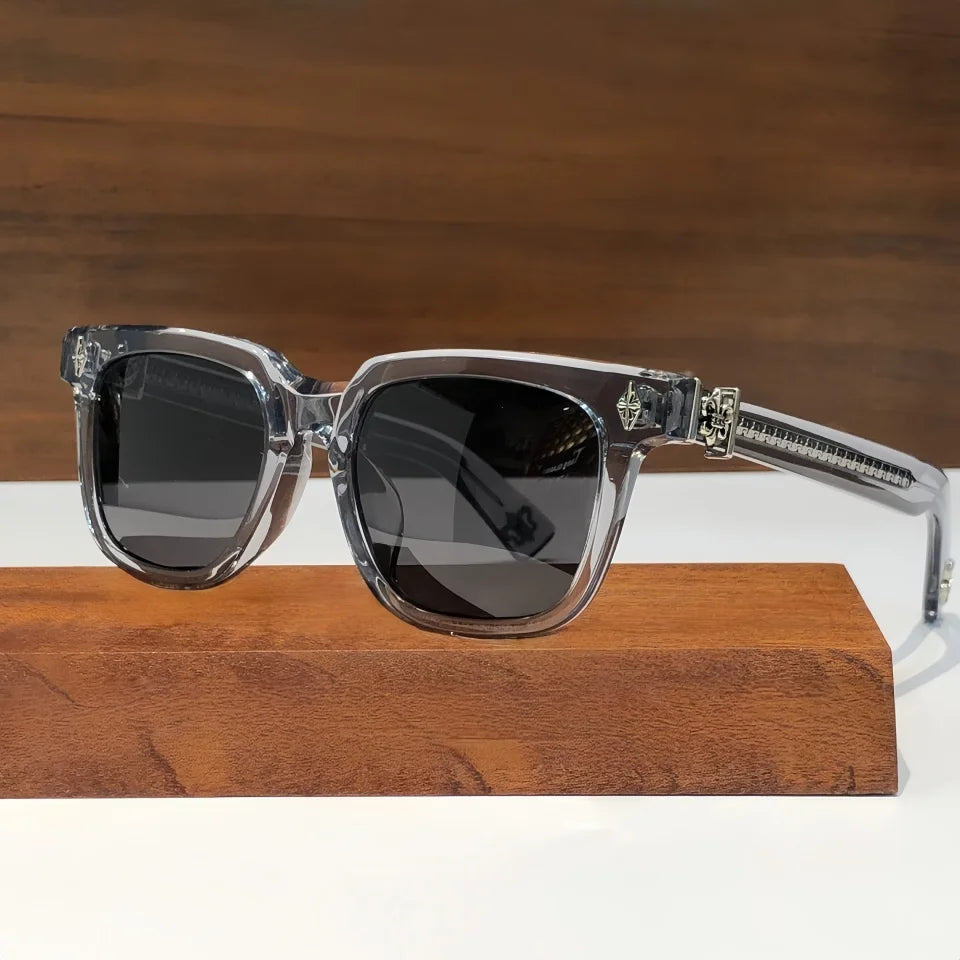 Charmlibrary Acetate Punk Sunglasses — UV400 Gradient Retro Eyewear
