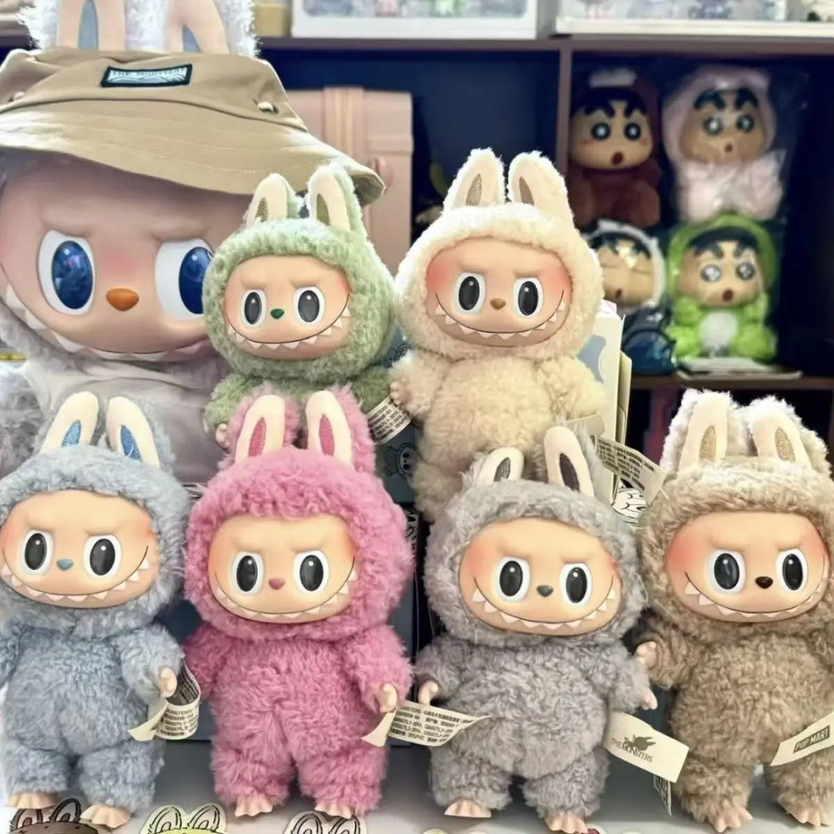 Transparent Protective Display Cover for Labubu Monster Toy – Cute Elf Plushie Storage Box for Party Dolls