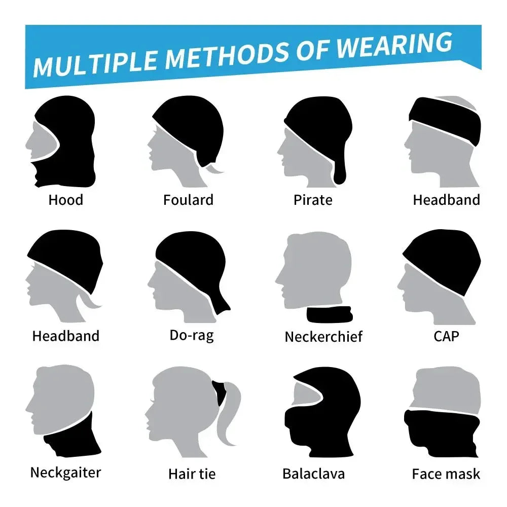 2026 World Football Fans Flag Headscarf – Windproof Seamless Face Mask & Neck Gaiter