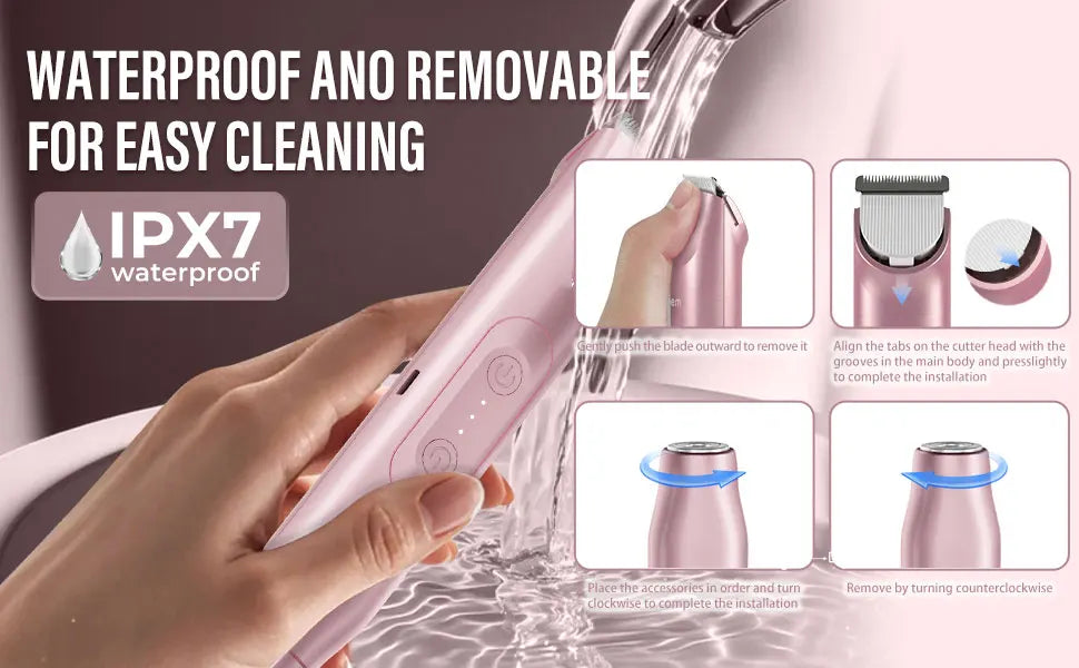 Electric Shaver for Women – 2-in-1 Epilator & Razor | Painless Hair Removal for Body, Legs, Face, Bikini & More