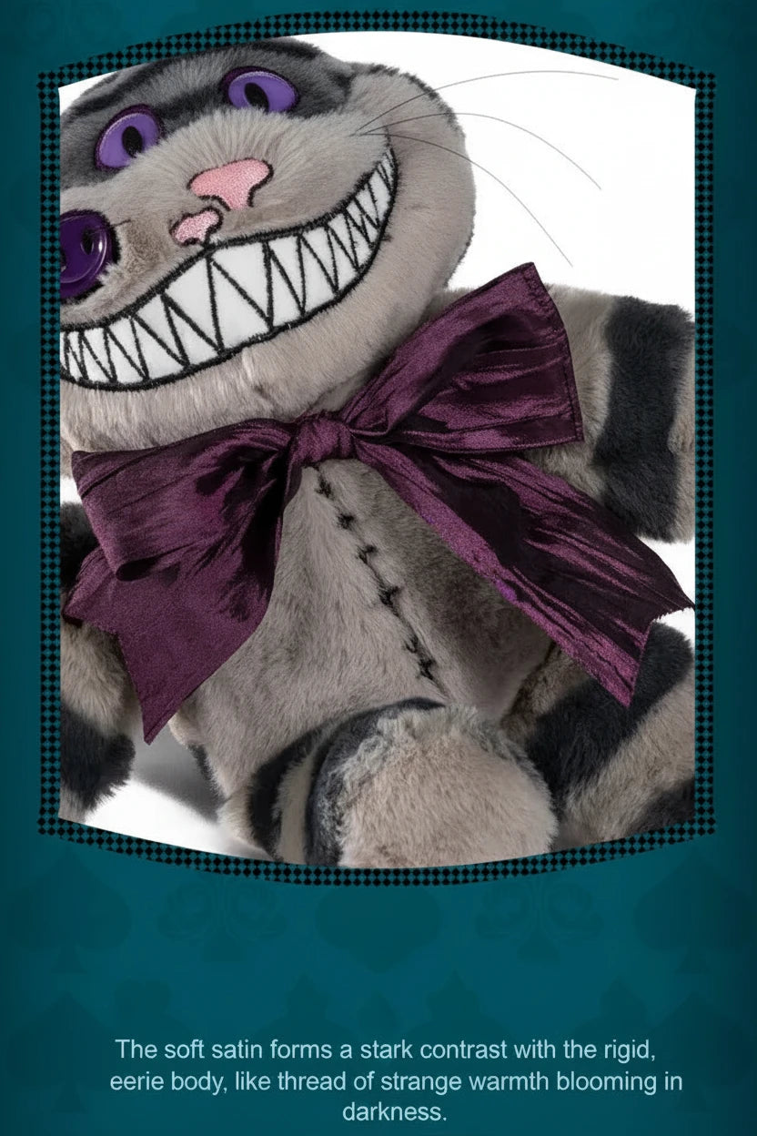 Official Cheshire Cat Plush Doll Funny Kawaii Cartoon Cat Pendant Collectible Stuffed Animal Birthday Gift