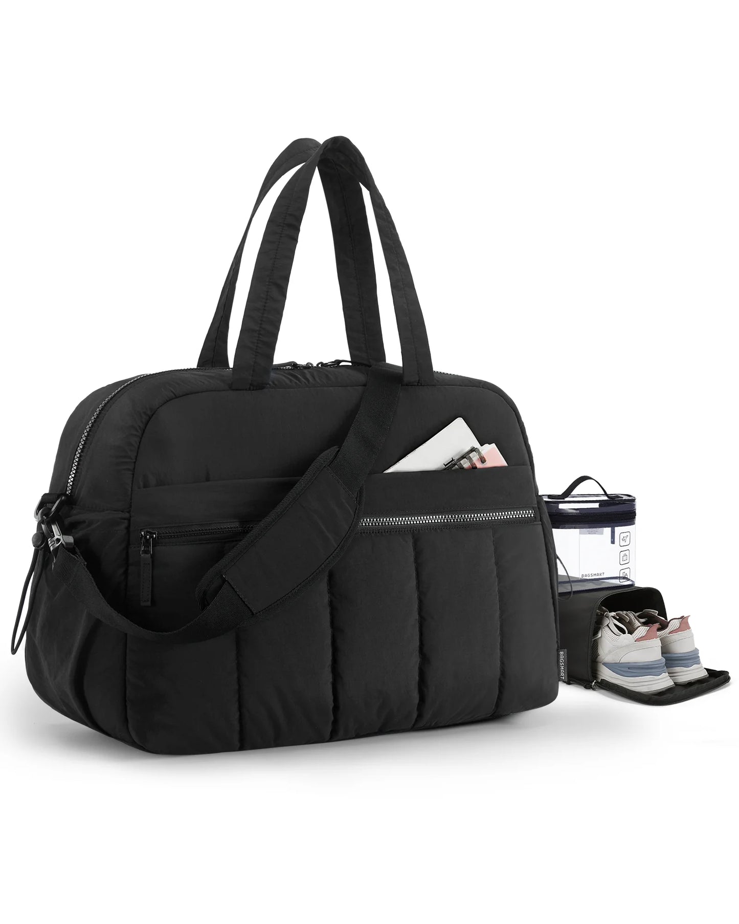 Women’s Travel Duffle Bag with Wet Pocket – Lightweight Water-Resistant Weekender & Gym Carry-On Bag