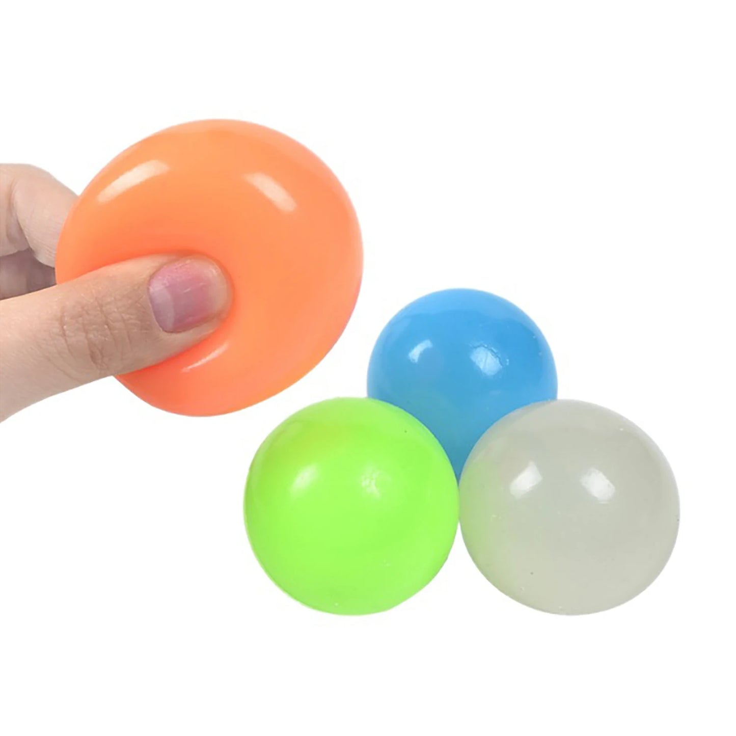 Colorful Luminous Sticky Balls – 6 Pack
