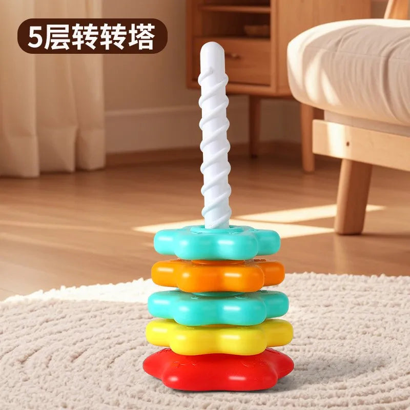 Rainbow Spinning Stacking Tower