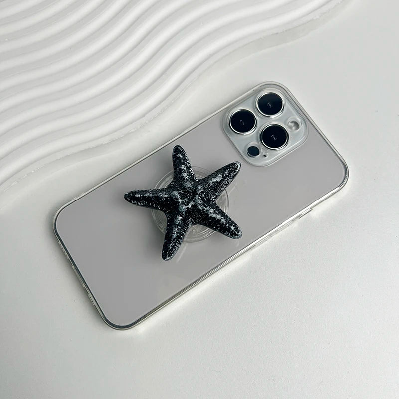 Resin Starfish Phone Grip Stand with MagSafe Magnetic or Adhesive Base