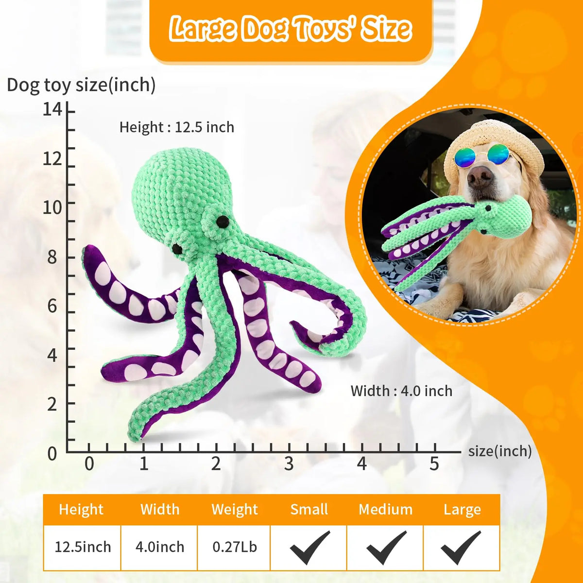 Plush Squeaky Dog Toy