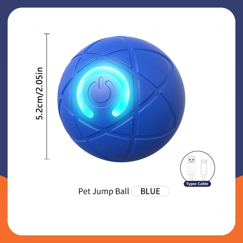 USB Rechargeable Interactive Pet Ball, Automatic Moving Toy for Puppies, Dogs, and Cats
