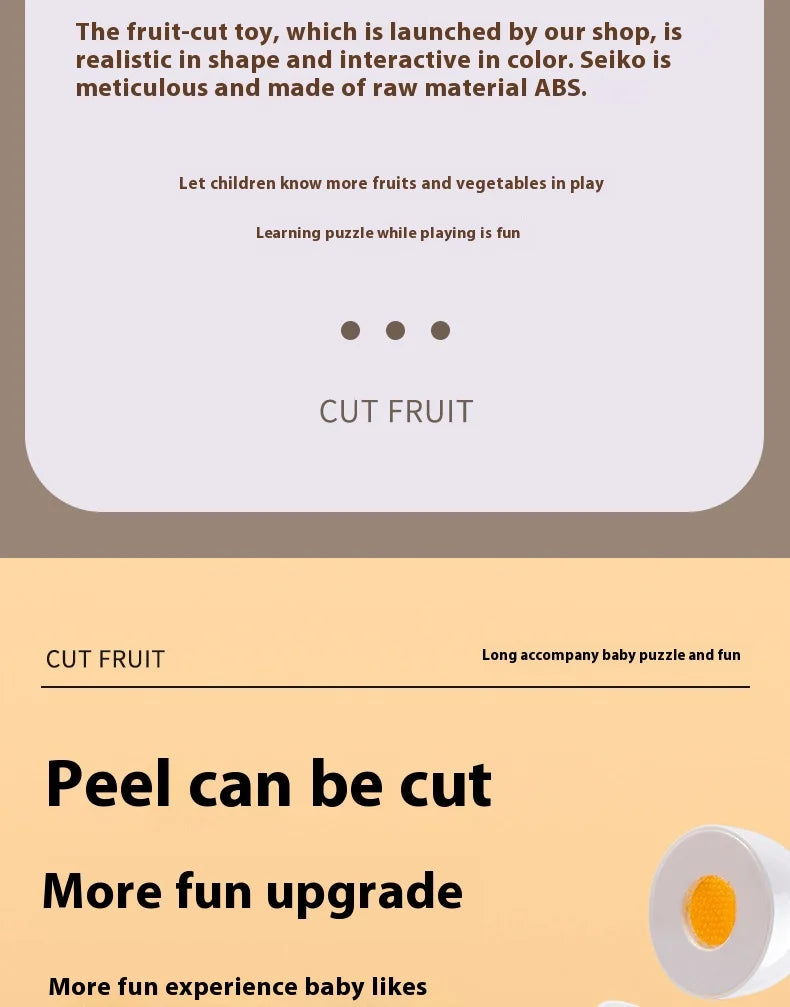 DIY Fruit & Vegetable Cutting Toy Set for Kids – Pretend Play Kitchen Food, Interactive Parent-Child Game, Birthday Gift